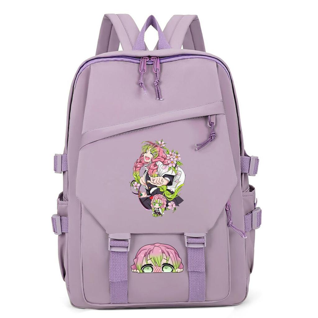 Large Capacity Schoolbag with Shoulder Strap; Student Three-piece Pencil Case Set