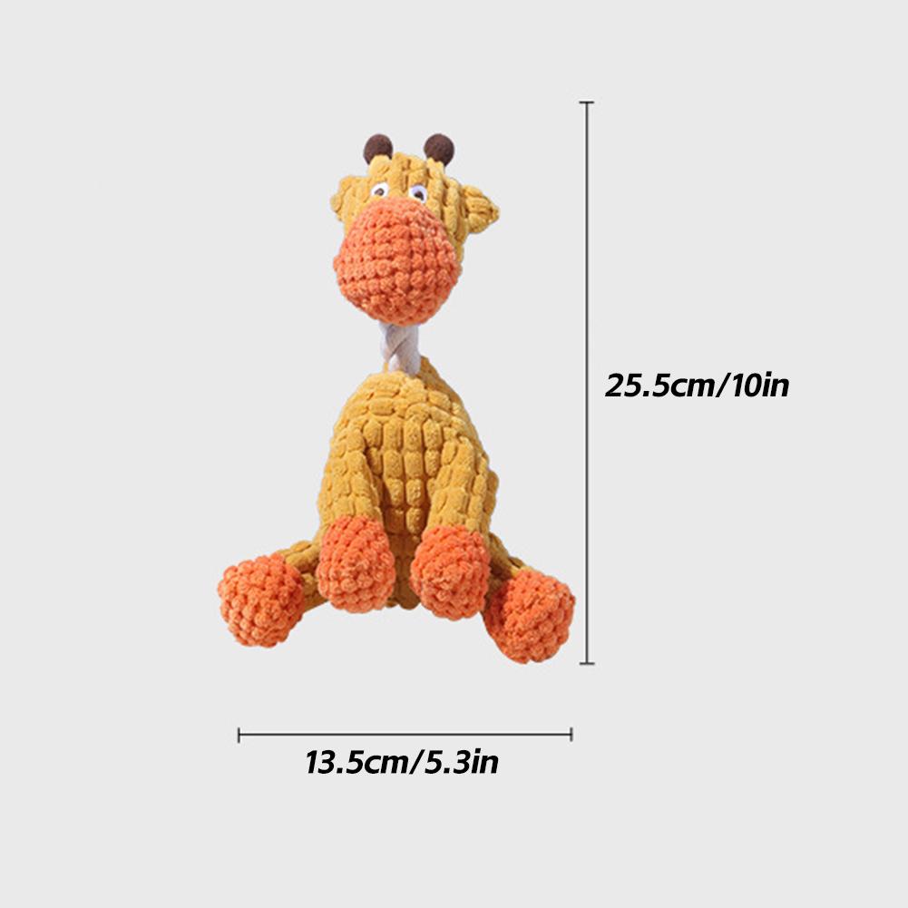 Animal Shaped Pet Toy Pet Squeak Interactive Toy Companion Bite-resistant Indoor Dog Boredom Toy Dog Grinding Tooth Health Pet Sleeping Toys