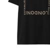 Burberry FW22 Letter Print Crew Neck Straight Fit Short Sleeved T Shirt Women's Black 80560481