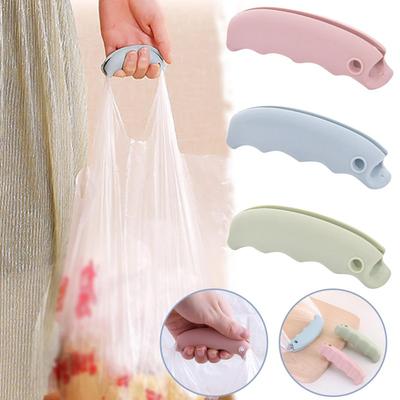 2 PCS Portable Silicone Labor-saving Bag Handle Shopping Bag Plastic Bag Labor-saving Carrying Bag Pickers
