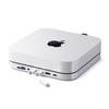 Satechi USB C Hub Aluminum Stand Hub Data Card USB Headphone Jack Port for Mac Mini Compatible with - Type-C & - USB-C Port, Micro/SD Reader, 3.0 & -