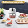 USB Rechargeable Electric Food Chopper 350ml Wireless Mini Kitchen Chopper Multifunctional Food Processor for Onions Garlic Meat Fruit