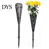 Grave Flower Vase Cemetery Hollow Out Detachable Fixing The with Long Spike Cone-shaped Memorial Gravestone Home Supplies Stake
