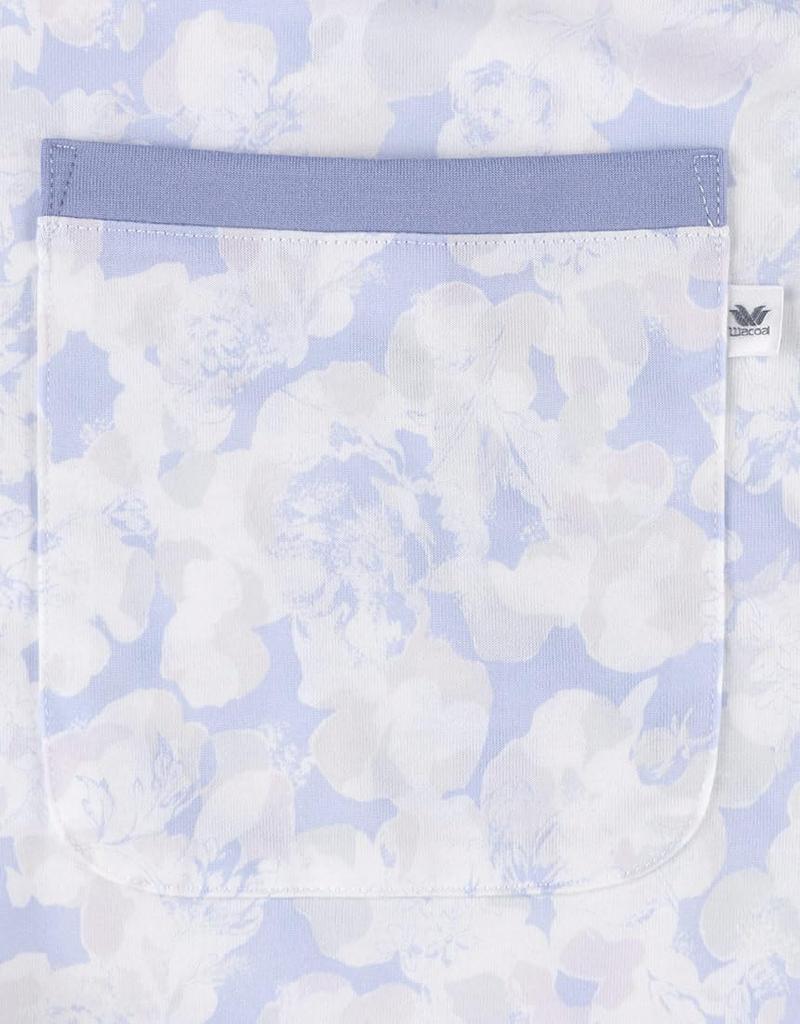 Wacoal Relax Sleep Pajama Long Sleeves and Cotton Blend Comfortable Tumble Dryer Front BU & Women's Set, Pants, (Main Unit), Fit, Safe, Opening,