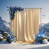 1PC Satin Backdrop Curtains Baby Shower Photo Background Drapes for Birthday Party Wedding Arch Stage Back Drop Cloth Decoration