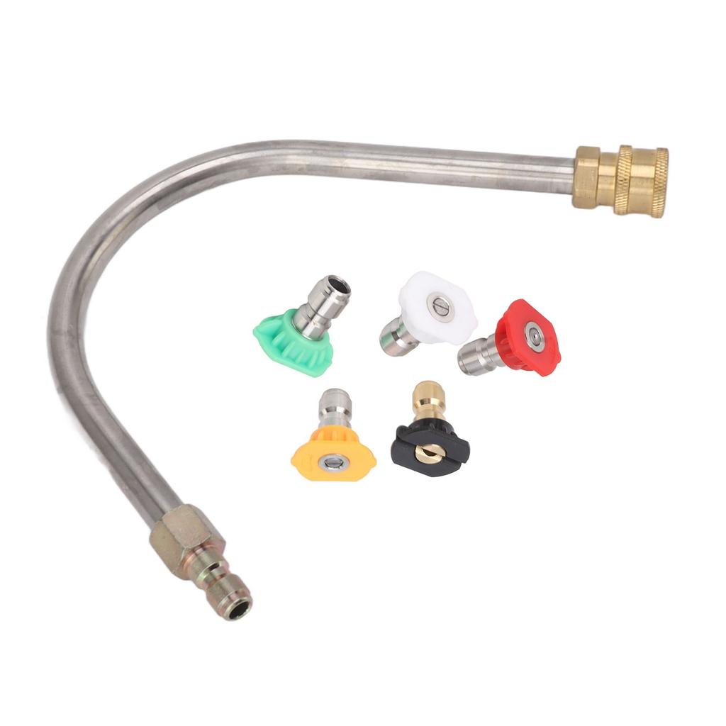 Hochdruckreiniger-Verlängerungsstab, Edelstahl, Messing, 4000 psi, 1/4 Zoll, Schnellanschluss, Hochdruckreiniger