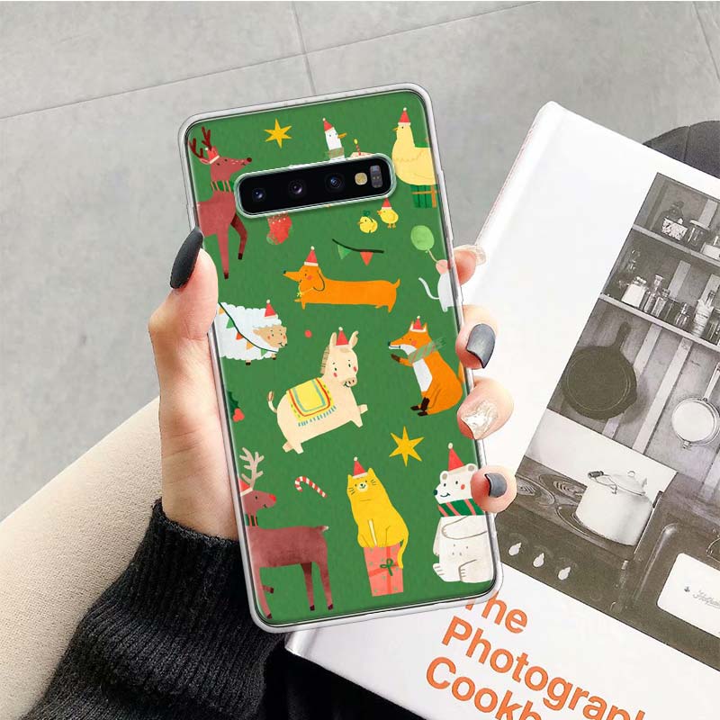 

Merry Christmas gift Happy new Year cute Phone Case for Samsung Galaxy A52 A51 A50S A12 A22 A32 A72 A10S A30S A31 A71 Note 20 Ul Samsung Note 10