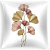 Nordic Ginkgo Leaf Peach Velvet Pillow Cover Office Sofa Cushion Cushion Cover