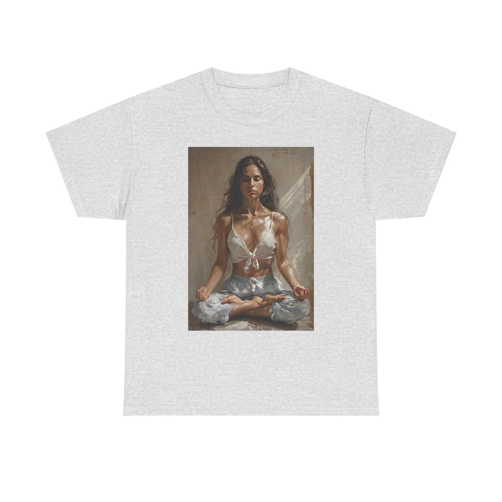 Meditative Spirit Unisex Heavy Cotton Tee Spiritual T-Shirt Yoga Apparel Namaste 2XL