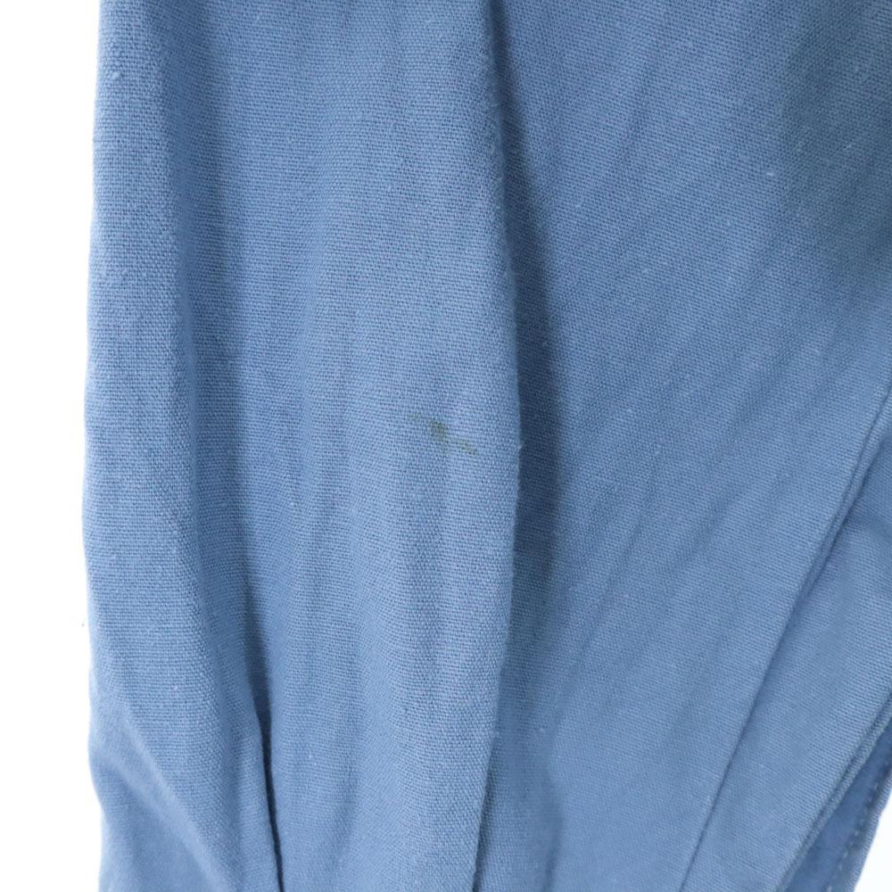 SWEDENISH ARMY 70s vintage Long sleeve Sleeping shirt 39 blue pullover Men's Used