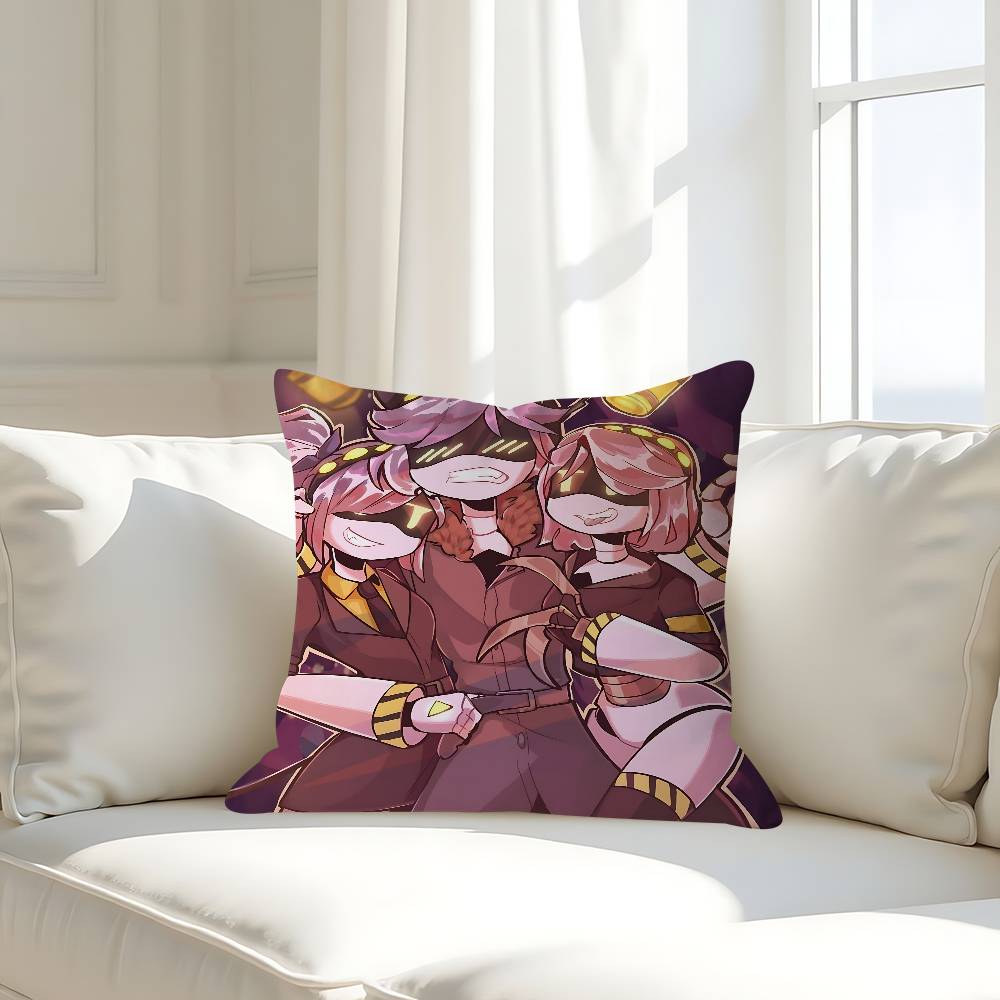 Anime Murder Drones Povlak na polštář Odnímatelný Pratelný Potah na polštář – Celoroční Měkké Lněné