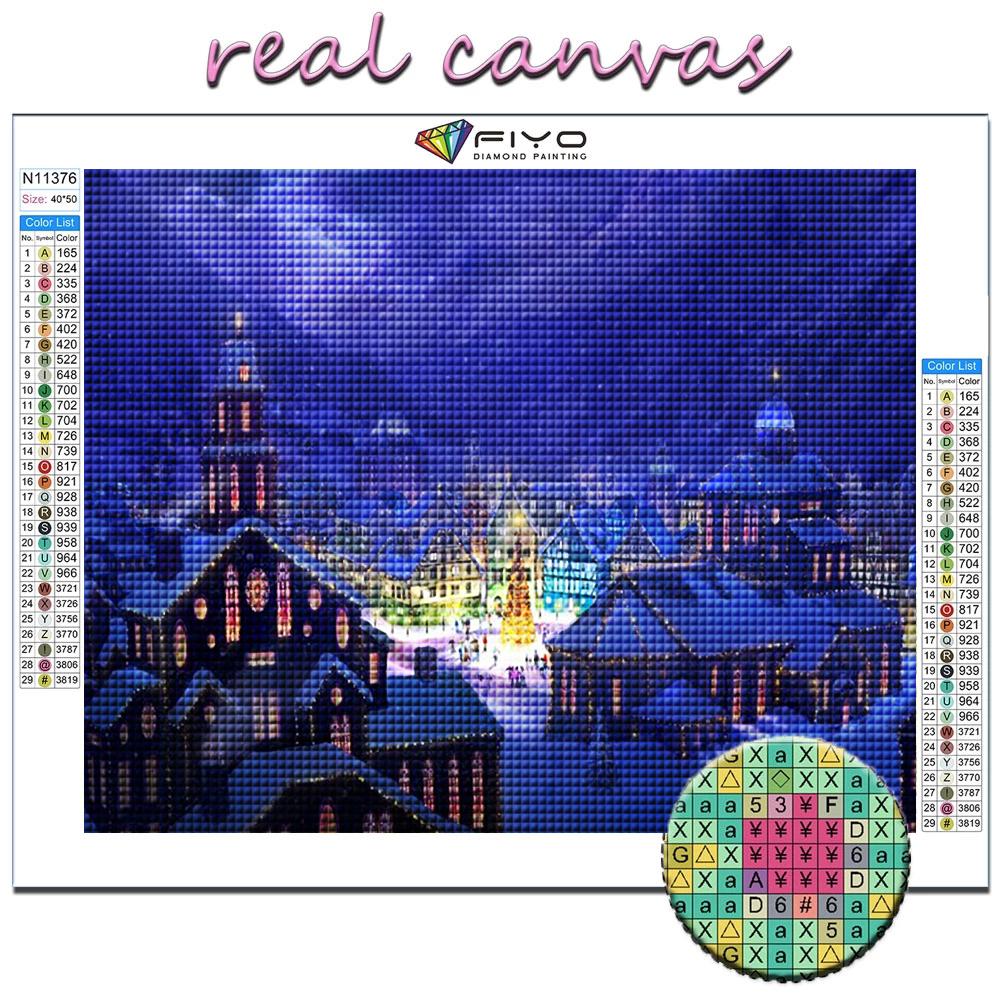 5D DIY Forest Hut Cross Stitch Rhinestones Diamond Drawing Embroidery Mosaic Home Decor