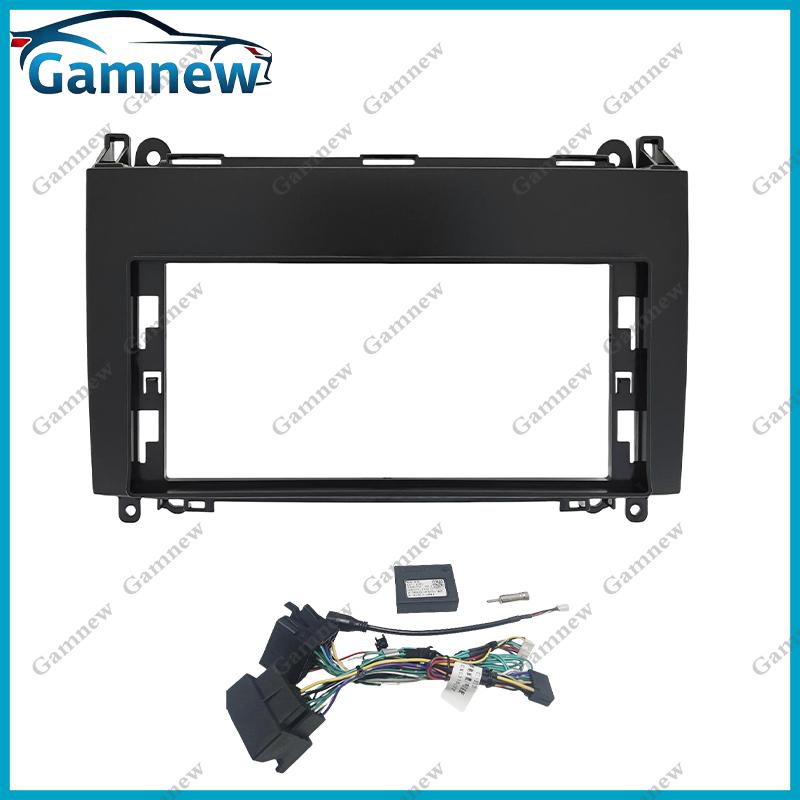 

12,3-дюймовая рамка для автомобиля, переходник-фасция, комплект панели для установки в приборную панель Android-радио для Mercedes-Benz W169 W245 Viano Vito W639 Sprinter B200 2006+ Frame Cable Canbus