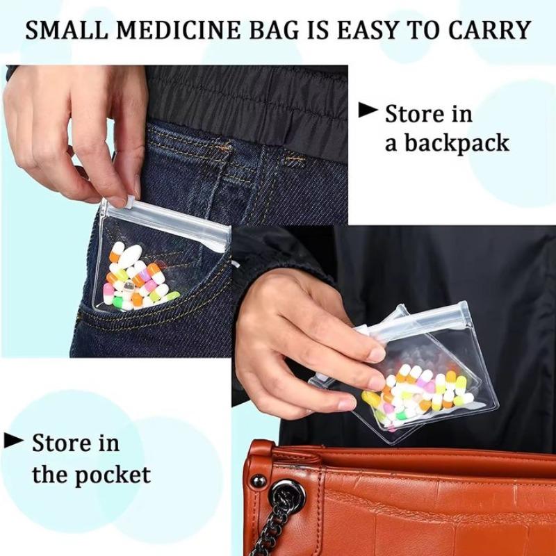 10-300pcs Clear Earring Bags Pill Waterproof Bags Thickened Reusable Storage Pouch for Jewelry Rings Necklace Bracelet