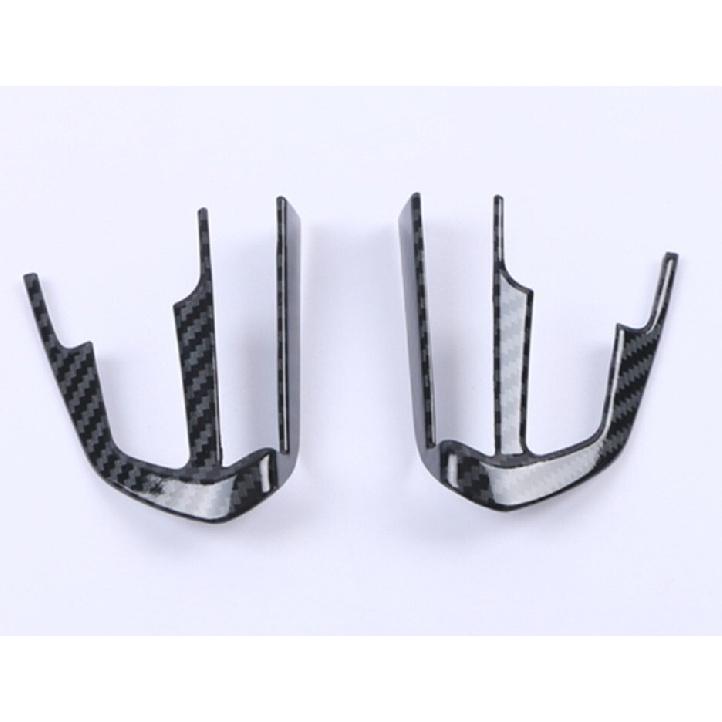 For Cadillac CT4 2020-2024 Carbon Fiber ABS Car Steering Wheel Button Cover Trim