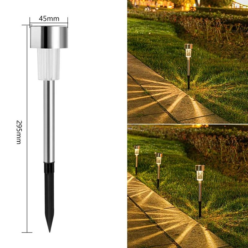 1-10PCS Solar Outdoor Lights Garden Lantern Solar Powered Lamp Landscape Lighting for Pathway Yard Lawn Patio Garden Decoration