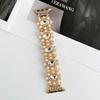 Charms Perlati Glitterati con Diamanti Braccialetto da Polso Cinturino per Apple Watch 10 Cinturino per iWatch Smartwatch 38 42 44 45 mm Cinturini