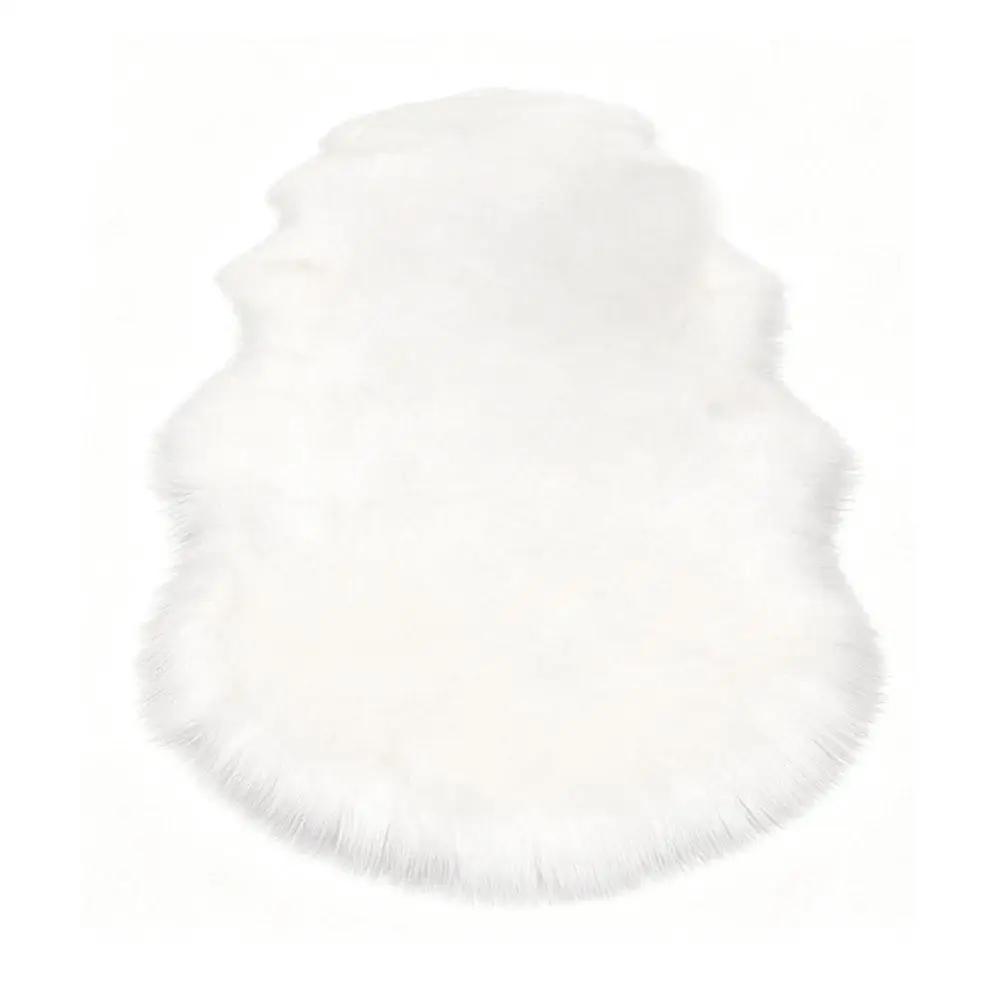 Artificial Sheepskin Long Hair Carpet Floor Wool Fluffy Soft Mat Rugs Soft Rugs Faux Fluffy Decor Shaggy Faux Shaggy Fluffy V9W0