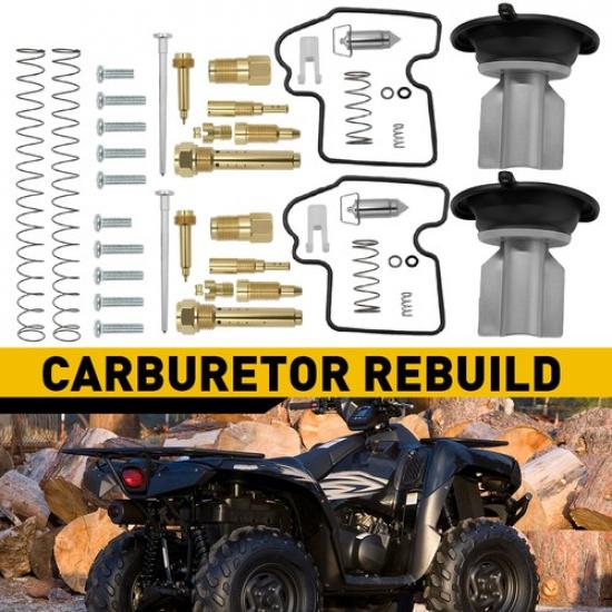 2x Carburetor Repair Rebuild Kit For Kawasaki Prairie Brute Force650 KVF650 -US