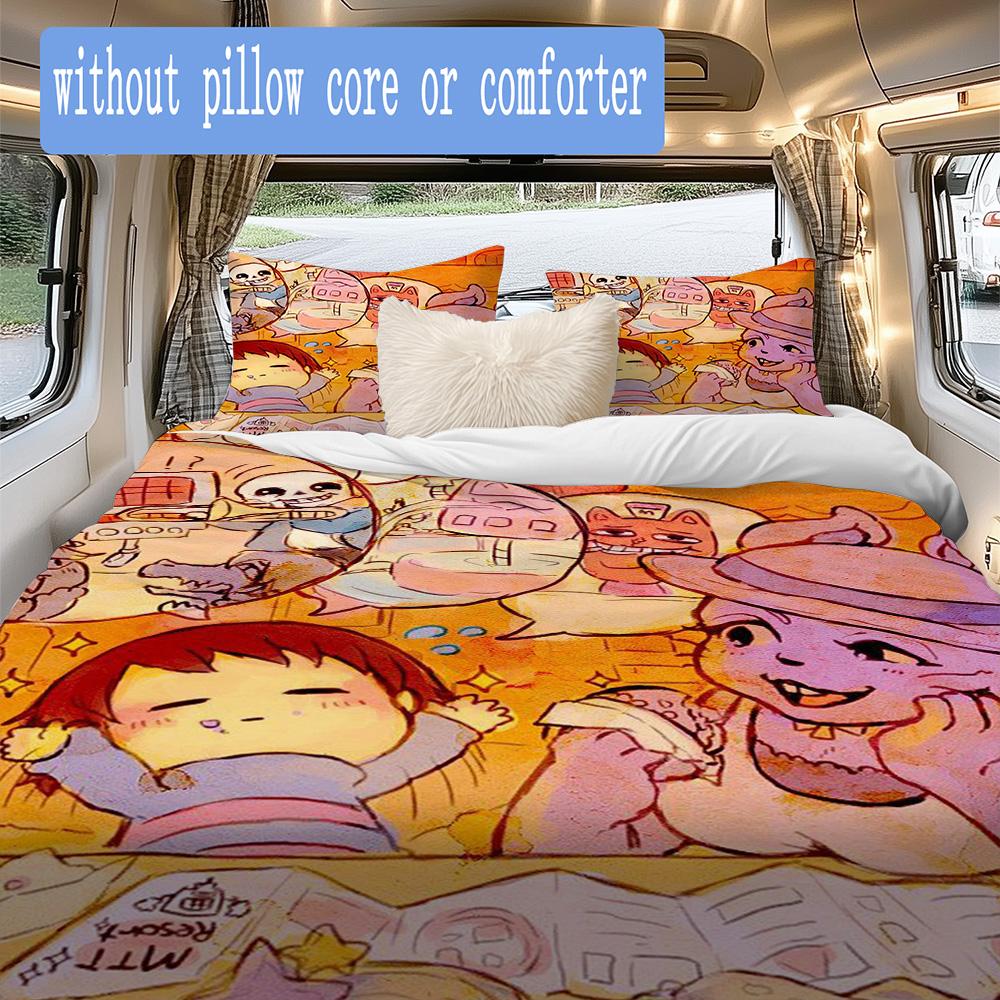 Dungeon Series Pattern Bedding,Quilt Set Quilt Cover Pillowcase Home Birthday Gift (1*duvet cover+2*pillowcase,without core)XSJT0917271