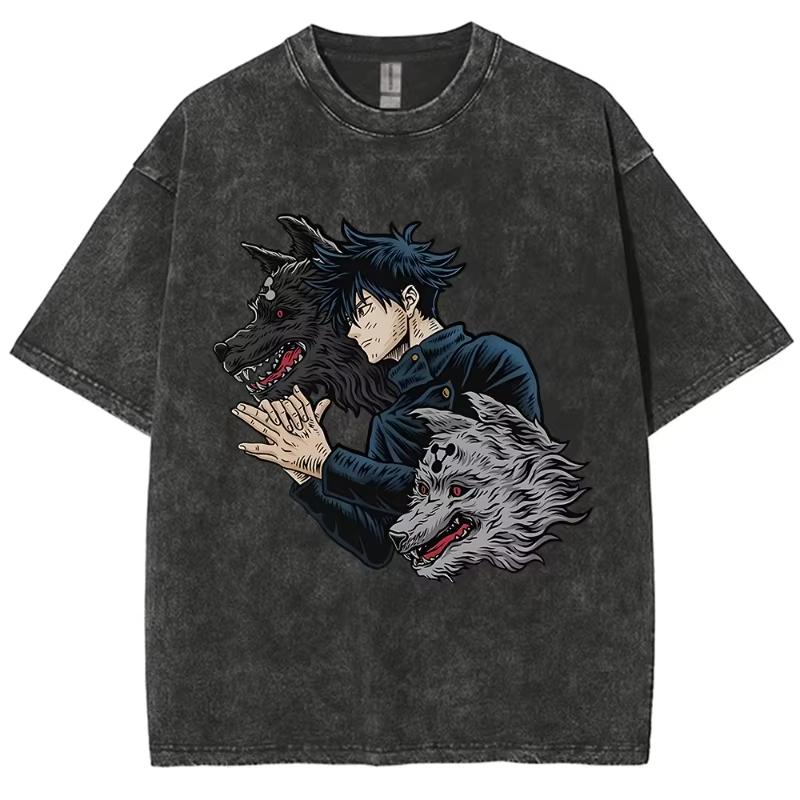 Gojo Satoru Mens Anime Jujutsu Kaisen Summer Harajuku TShirt  Cotton Fitness Vintage Street Women Casual Short Sleeve