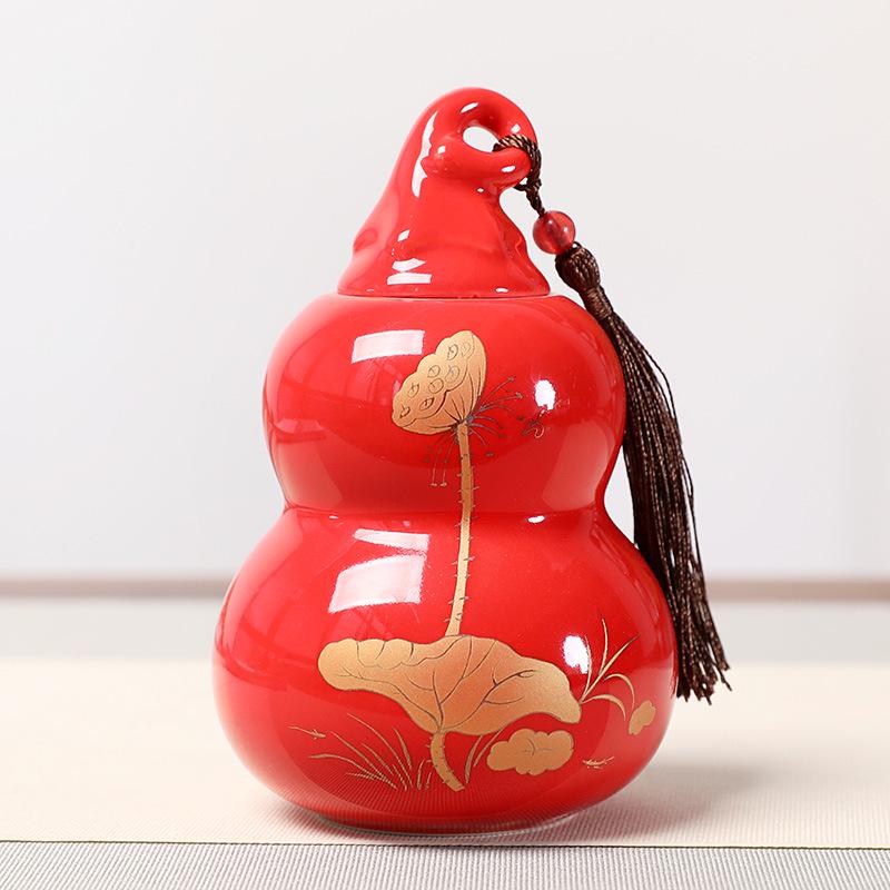 Glücksbringende Keramik-Kürbis-Ornament für die Heimdekoration