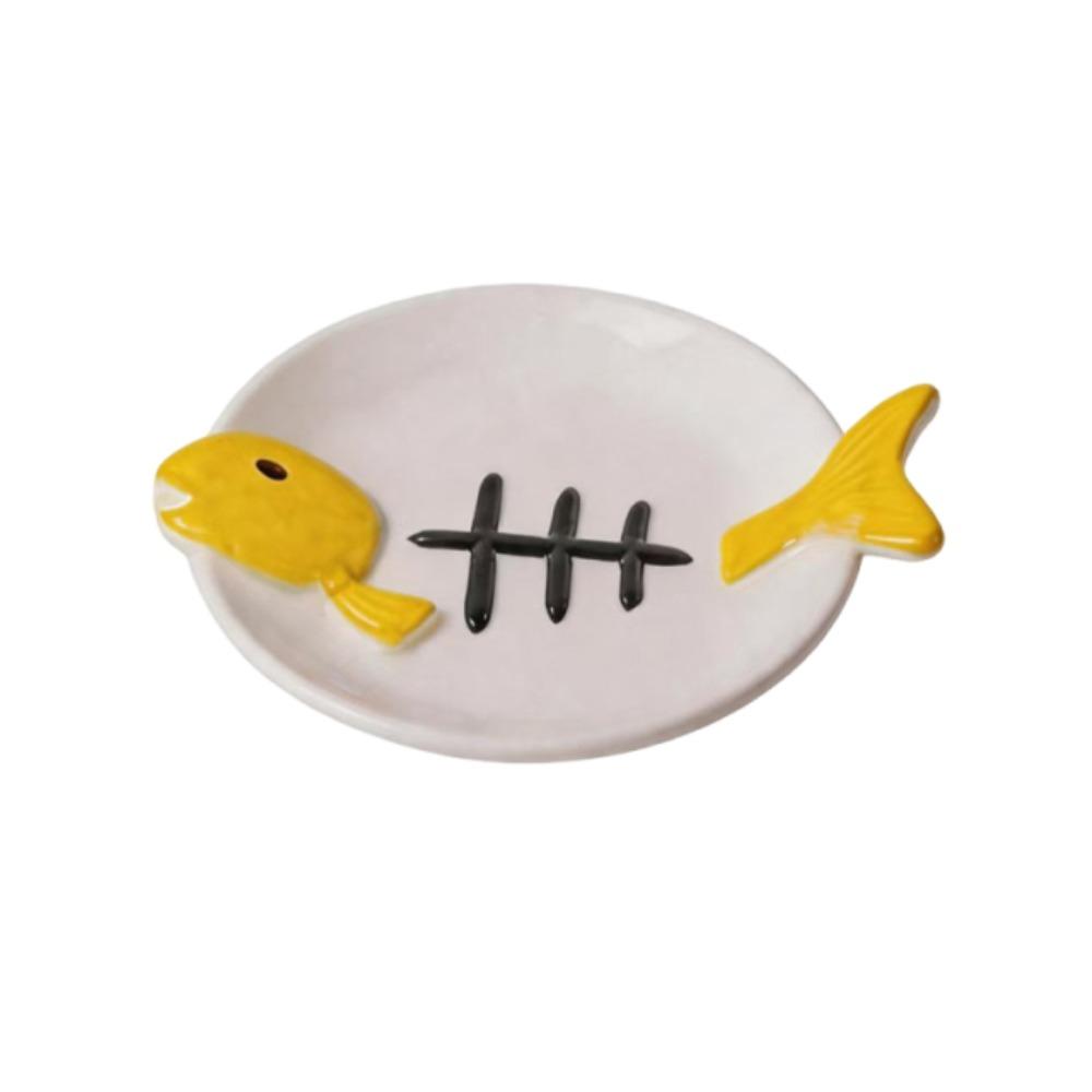 Ceramic Pet Food Water Bowl Cute Raised Pet Feeder Easy To Clean Pet Food Dispenser Pet Supplies