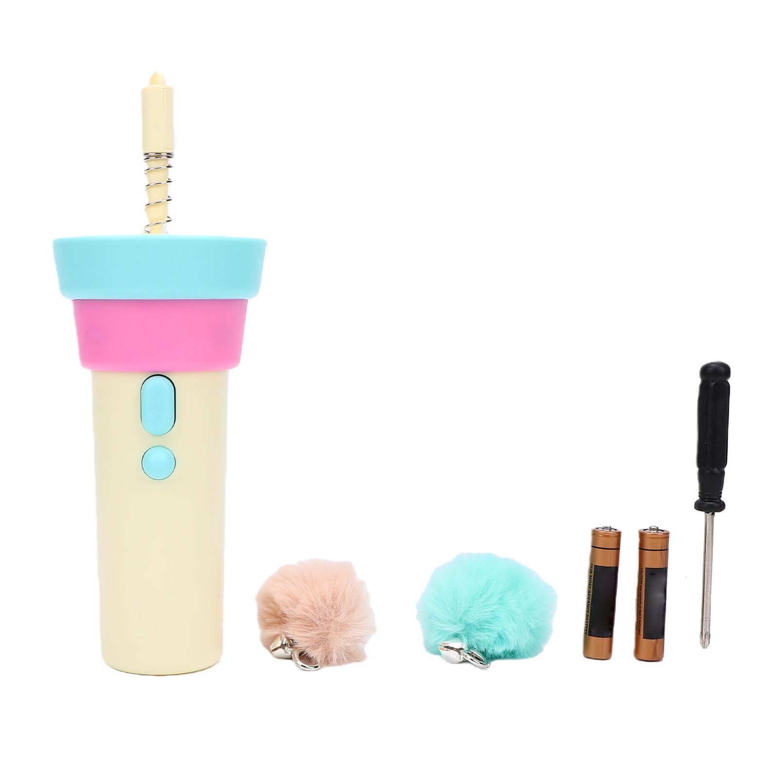 Sportssss Electric Cat Teaser Toy With Plush Ball Interactive Auto Retractable Cat Teaser Launcher Toy For Indoor Cat Kitty