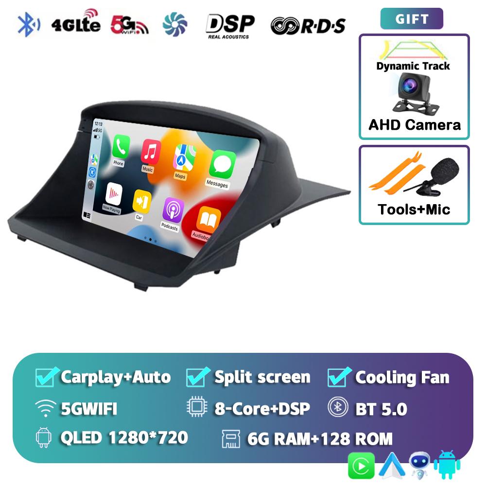 Android 14 Carplay Auto For Ford Fiesta 2009 - 2017 Car Radio Navigation GPS Multimedia Video Player Stereo 360 Camera Head Unit