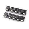 10 ks 3,5mm sluchátka stereo audio zásuvka jack s maticí 5 pinů PCB