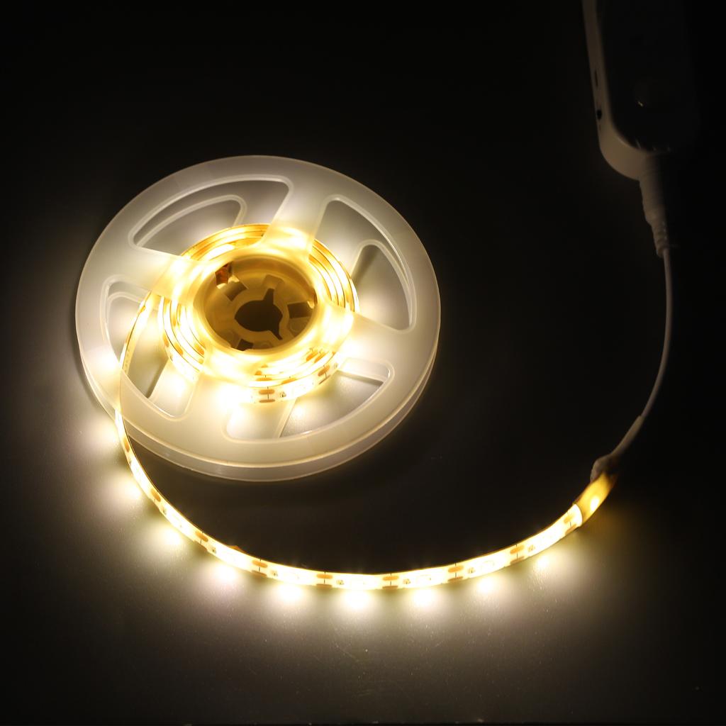 Motion Activated LED Strip Dimmable Makeup Vanity Mirror Light Strip with Sensor (3500K Warm White)