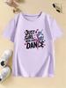 Graphic Just A Girl Who Loves Dance Funny T Shirts Kids Childrens Tshirt Girls Shirt Sleeve Summer Spring Casual Top Tee Shirt