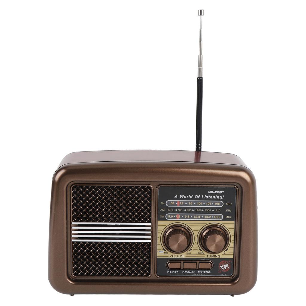 Tragbares AM FM SW Radio mit Bluetooth-Lautsprecher Vollband-Tragradio mit ausziehbarer Antenne