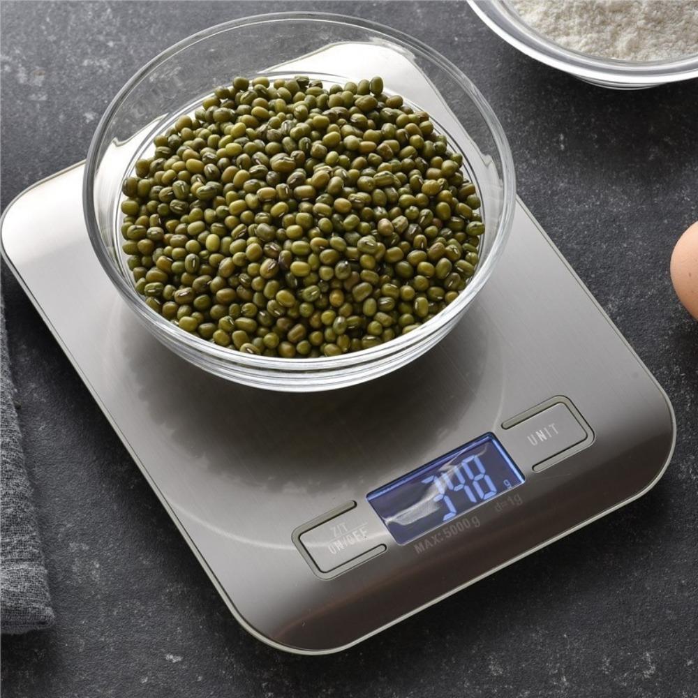10kg Digital Kitchen Coffee Scale LCD Display Stainless Steel Electronic Scales Home Jewelry Food Snacks Weighing Baking Tools