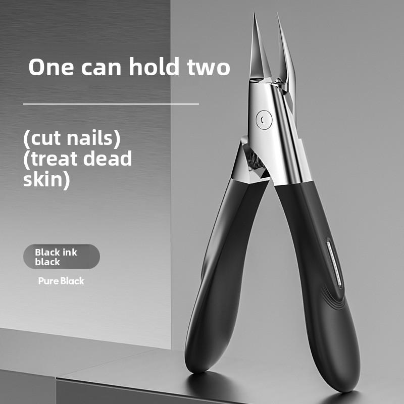 

Профессиональные кусачки для ногтей из нержавеющей стали - Острое прямое лезвие для вросших ногтей, современный дизайн, инструмент для точной стрижки чёрный