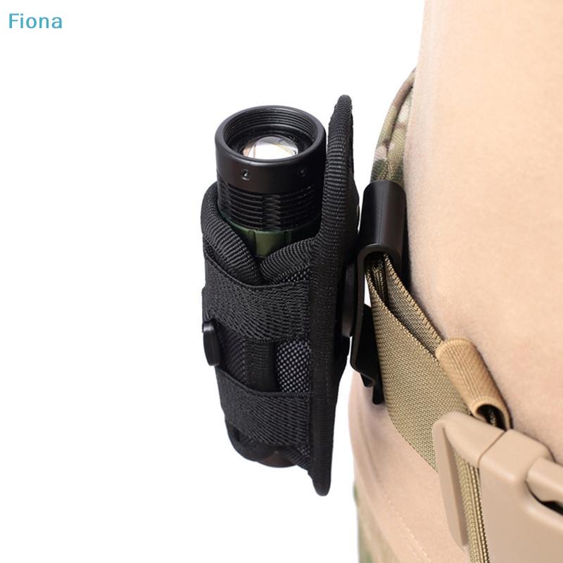 Rotatable Flashlight Holster,Nylon Belt Flashlight Pouch, Universal Flashlight Holder for Tactical Use