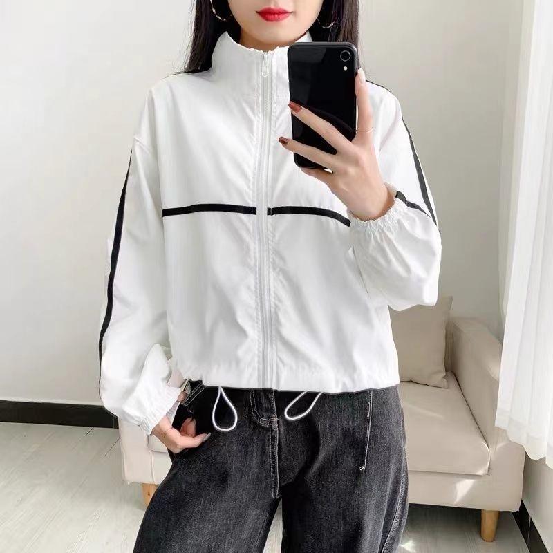 Damen Trendige Kurze Lässige Oberbekleidung Minimalistisch Vielseitig Koreanischer Stil Jacke Top für Frühling und Herbst