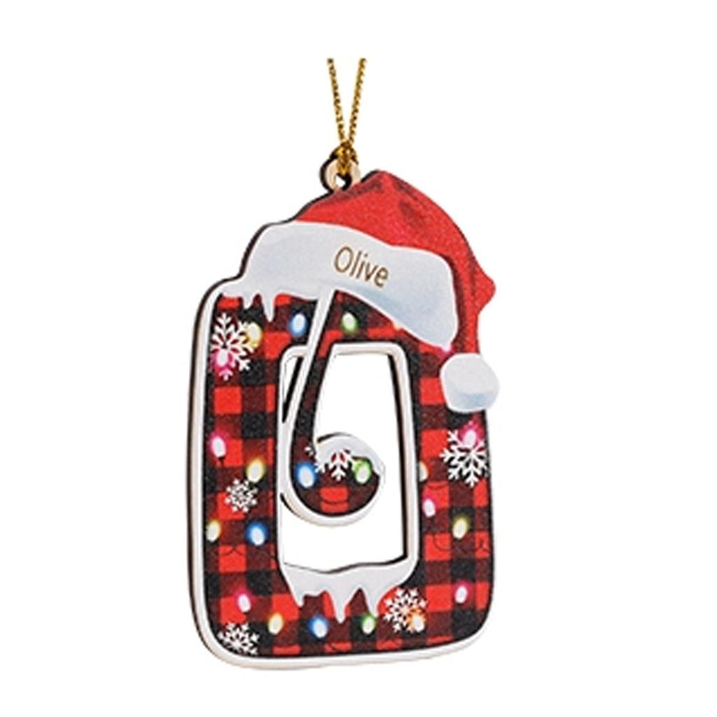 2D Vánoční Dekorační Přívěsek Vánoční Stromek Štítek Tématická Párty Řemesla Ozdoba