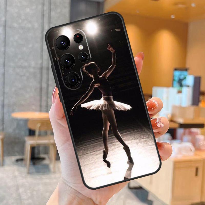 

Чехол для телефона Девочка-балерина танцует для Samsung Galaxy S25 S23 S22 S21 S20 S24 Ultra S9 S10 Plus S25 FE Задняя крышка Galaxy S23