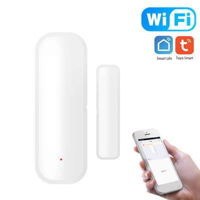 Alarme de capteur magnétique de porte WiFi Tuya, détecteur d'intrusion de porte et fenêtre antivol, déclencheur de liaison de scène intelligente.