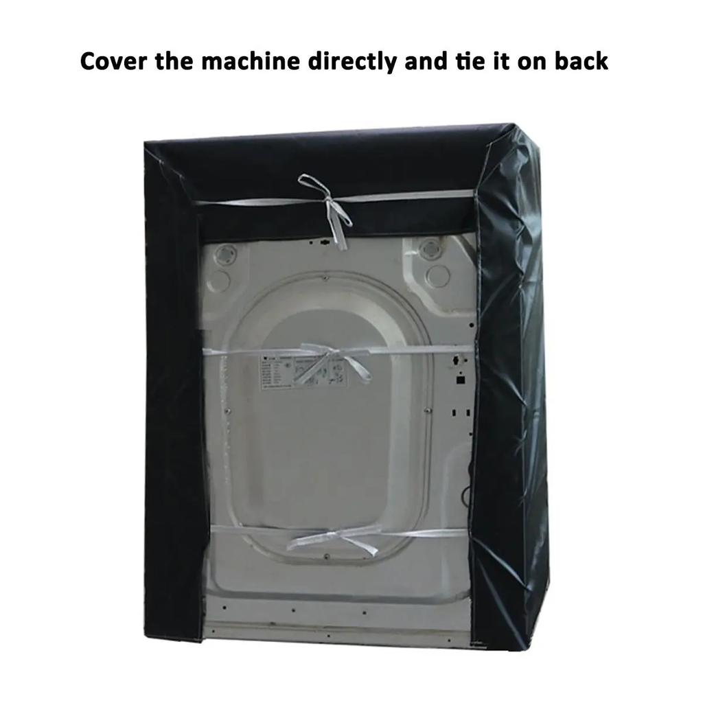 Waterproof Washing Machine Cover Automatic Roller Washer Sunscreen Dustproof Cover Protective Dryer Oxford Cloth Front Open