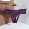Mid Waist Lace Thong Panties Sheer Floral Underpants Women Lace Flower Briefs  Intimate Apparel
