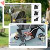 Dog Stroller Dog Buggy, Foldable, for Dogs & Cats up to 10 kg, 75 x 45 x 97 cm, Dark Gray