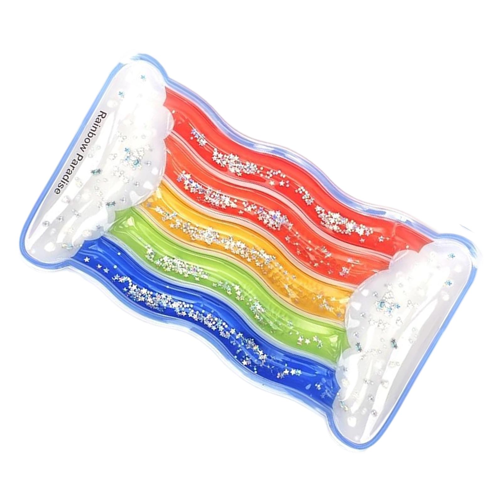 

Радужная сенсорная игрушка-мялка для детей, для снятия стресса и эмоциональной регуляции, ярких цветов, для развития мелкой моторики у малышей