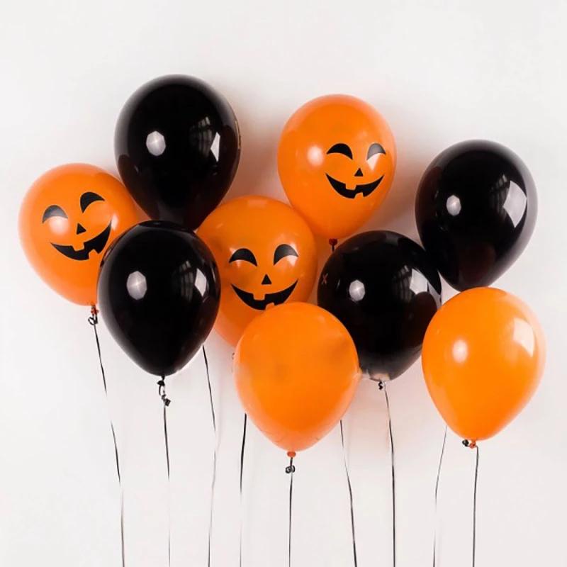 Halloween Balloons 12 Inch Black Orange White Pink Latex Balloon for Halloween Holiday Events Party Favors Supplies Decoration