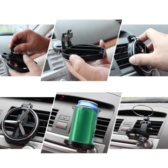 Durable Car Air Vent Outlet Water Cup Bottle Beverage Drinks Stand Fan Holder