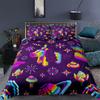 Colorful Toy Duvet Cover Funny Building Blocks Bedding Set With Pillowcases For Toddler Kids Teens Boys Girls Gift Bedroom Decor