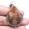 Pendant Stick Agate Gemstone Gift For Her Silver Jewelry 2.25"