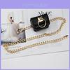 Metal Chain Bag Accessory With Letter Pattern For Women Outdoor Fashion