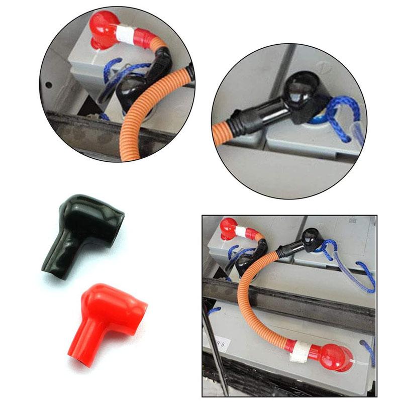 Battery Terminal Boots Insulating Covers Red/Black PVC Cable Lug Protector Cover Lug Caps Car Battery Cathode Positive Terminal